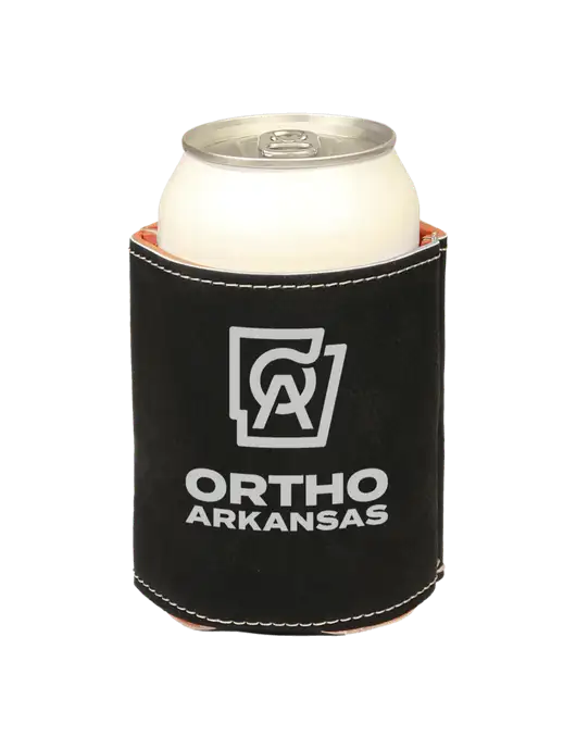 Black Leatherette Beverage Holder w/Ortho Logo