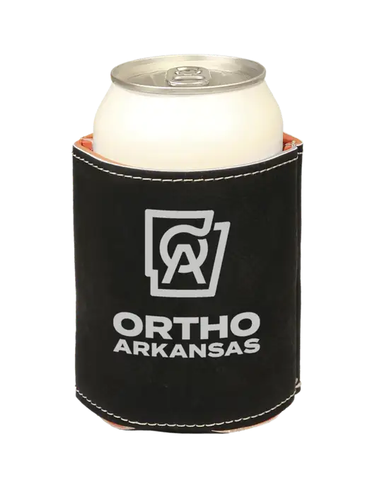 Black Leatherette Beverage Holder w/Ortho Logo