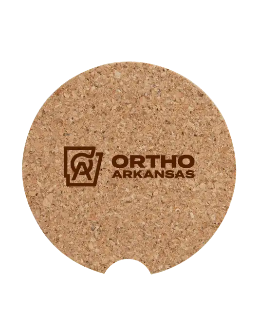 Cork Car Coaster, 2.5" w/Ortho Logo