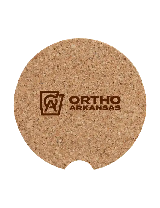 Cork Car Coaster, 2.5" w/Ortho Logo
