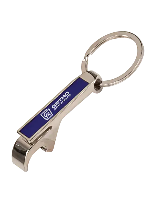 Blue Bottle Opener Keychain w/Ortho Logo