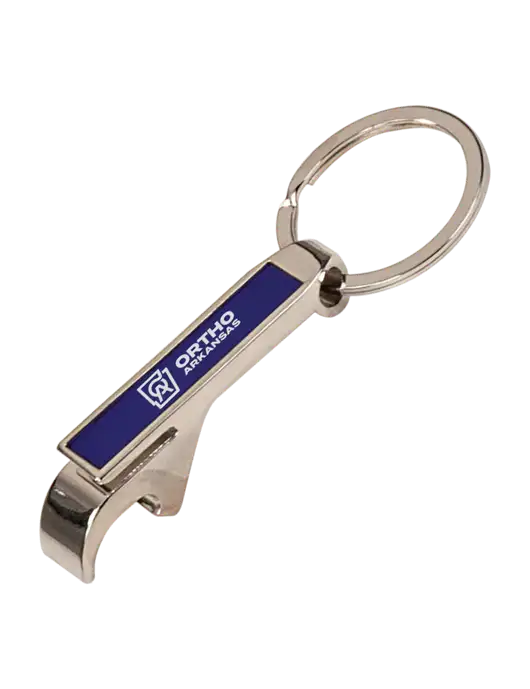 Blue Bottle Opener Keychain w/Ortho Logo