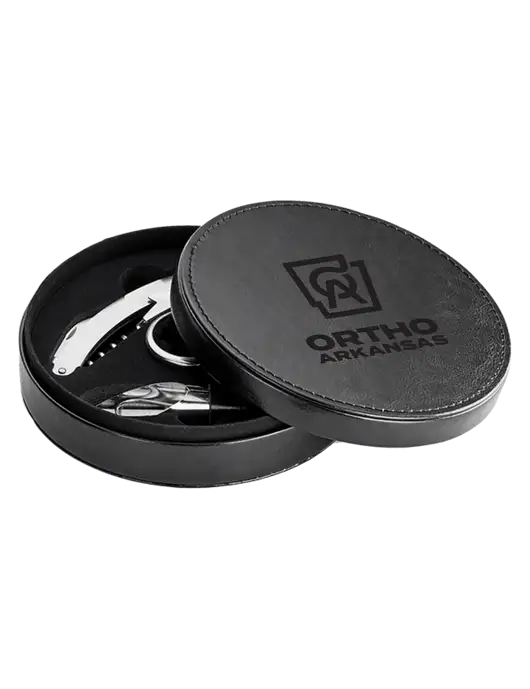Fabrizio Black Wine Accessories Set w/Ortho Logo