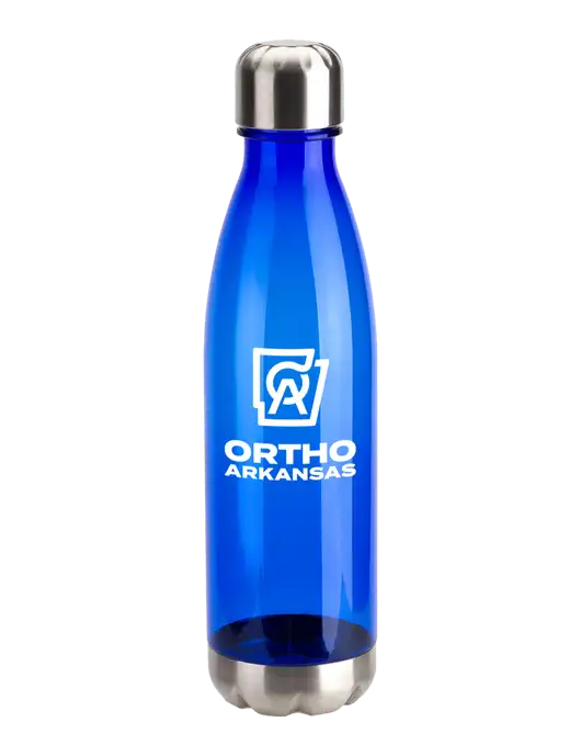 Bayside Tritan Blue 25 oz Bottle with Stainless Base and Cap w/Ortho Logo