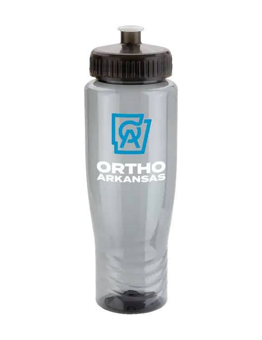 Roam Smoke 28 oz Eco-Polyclear Bottle with Push Pull Lid w/Ortho Logo