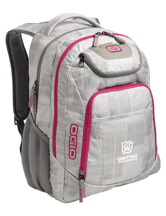 OGIO Light Grey/Pink Excelsior Laptop Backpack w/Ortho Logo
