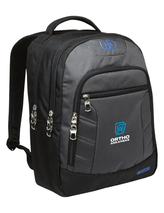 OGIO Dark Grey/Royal Blue Colton Laptop Backpack  w/Ortho Logo