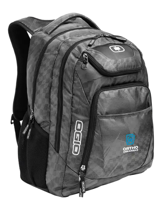 OGIO Race Day Silver Excelsior Laptop Backpack w/Ortho Logo