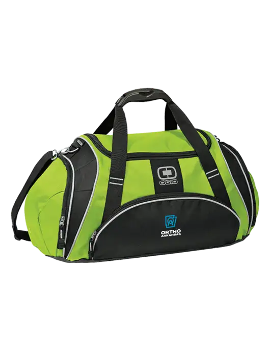 OGIO Lime Green Crunch Duffel
 w/Ortho Logo
