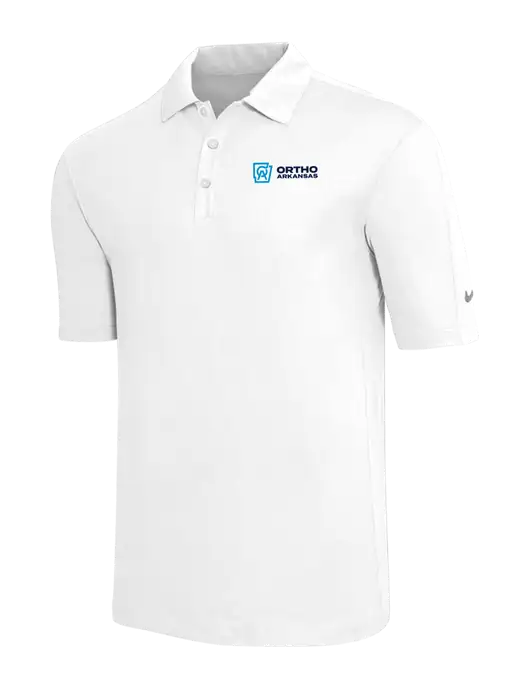 Nike White Tech Sport Dri-FIT Polo w/Ortho Logo